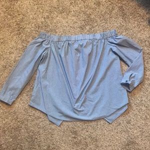 Topshop off the shoulder blouse